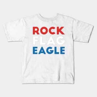 Rock Flag Eagle Kids T-Shirt